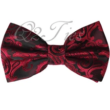 New Men's BUTTERFLY Design RED / BLACK Pre-tied Bow tie Prom Wedding Formal