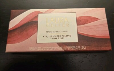 Laura Geller THINK PINK   Eye Lip Cheek Palette New  