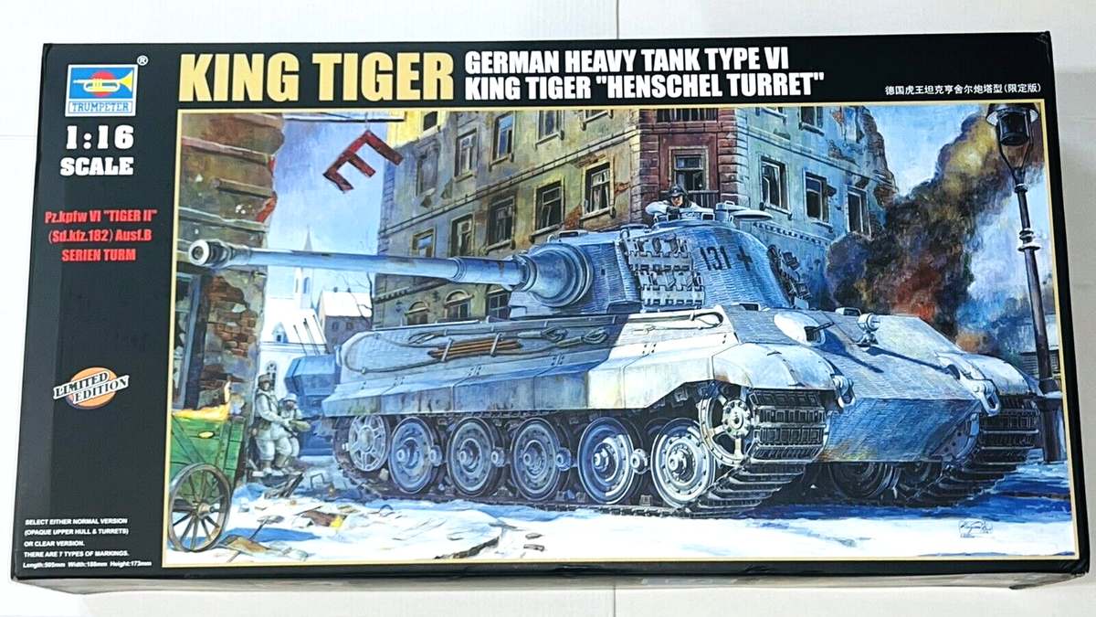 Trumpeter 1:16 King Tiger German Heavy Tank #00906 Limited Edition