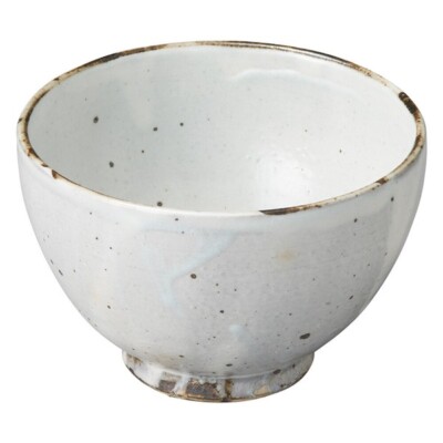 Shigaraki Yaki Ware Japanische Keramik Suppenschüssel Kohiki Tessan Weiß Japan