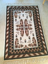 ORIENTTEPPICH Tunesien Läufer 160 x 239 cm handgeknüpft reine Wolle Hochfloor ne