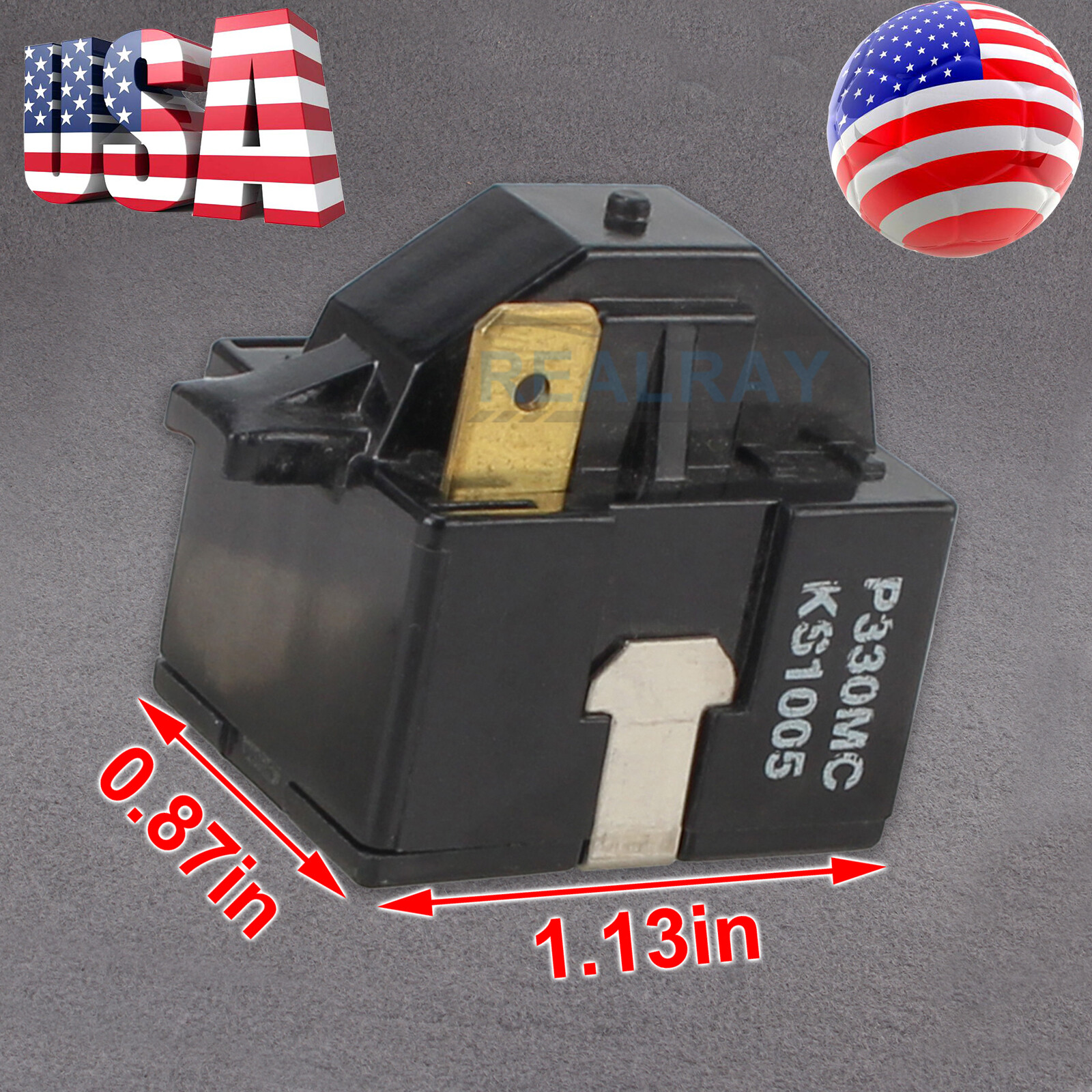 PTC Starter Compressor Relay For LG Magic Chef Refrigerator & Dehumidier P6R8MC-image