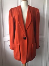 Krizia Vintage Orange Jacket Size It 40