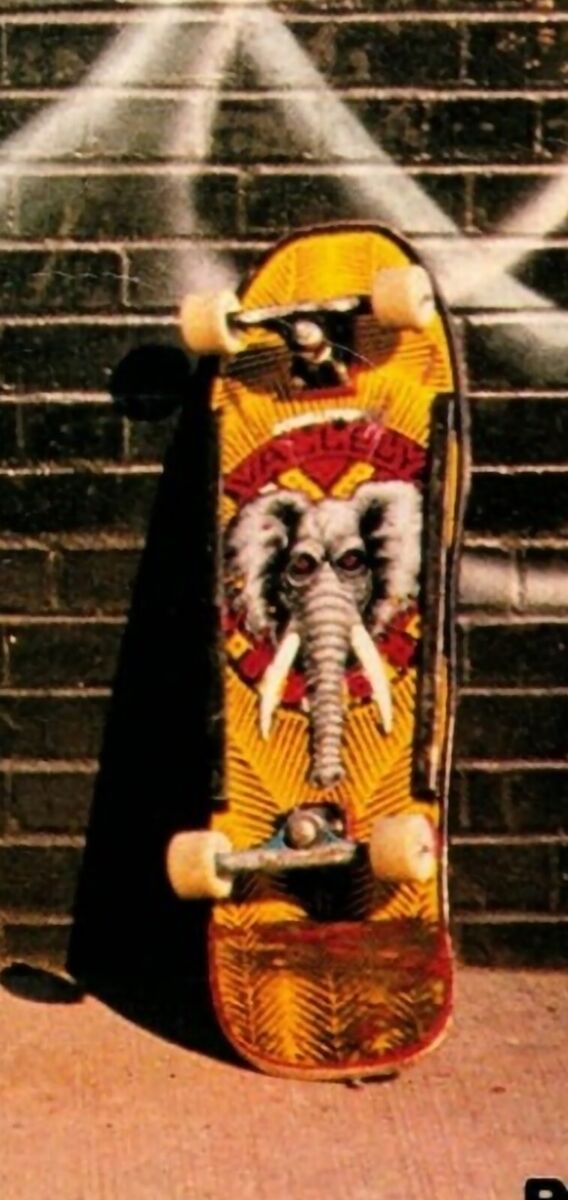 Signed Mike Vallely Skateboard deck public domain reissue by Signed Mike Vallely Skateboard deck public domain reissue by
