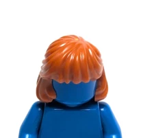 Lego - Minifigure Hair - Female, Orange Red, Bangs, Bob
