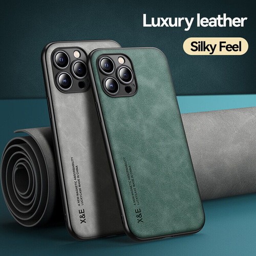 For iPhone 14 13 12 Pro Max 11 XS XR 8 7 ShockProof Magnetic Leather Case Cover - Picture 3 of 14
