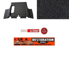 <!--F#f_0-->HOLDEN FE FC SEDAN BOOT MOULDED CHARCOAL LOOP CARPET with spare wheel cut out<!--F/-->