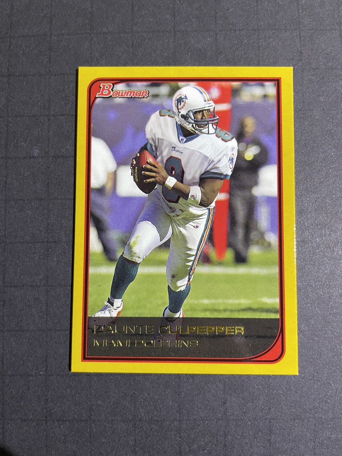 2006 Bowman Gold Daunte Culpepper Parallel Card #63 - Miami Dolphins