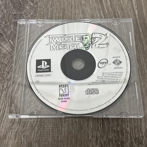 Twisted Metal 2 (Sony PlayStation 1, 1997) Disc Only Tested Ps1