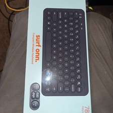ONN Compact Wireless Keyboard Bluetooth PC Mac iOS Android Compatible BRAND NEW