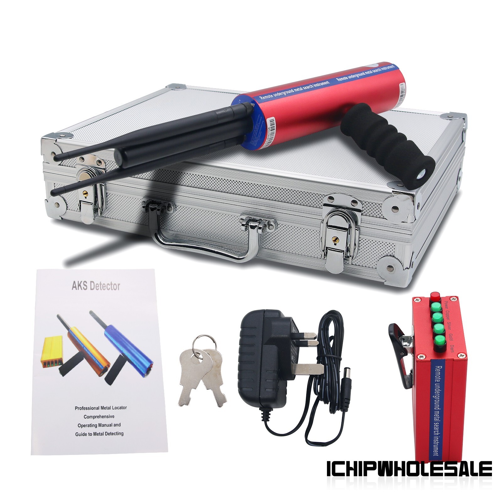 Bi-antenna Silver Copper Diamond Aks With Case