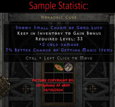 ✅PC PS4 PS5 XBOX SWITCH✅ 7mf and 20 life small charms Diablo 2 Resurrected Items