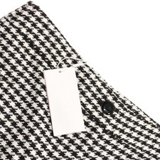 Veronica Beard NWT Dress Pants Size 4 US In Black  Off-White Arte W/ Slit