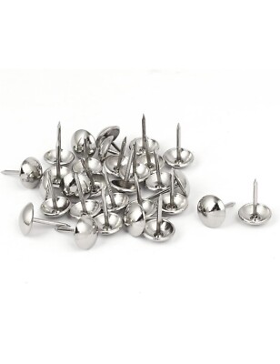 11 mm Kopfdurchmesser 17 mm Höhe Polsternagel Daumenklammern Stecknadel silberfarben 30 Stück