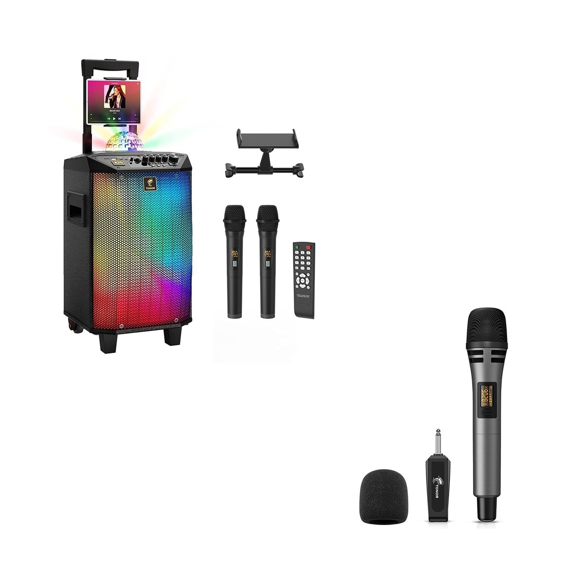 TONOR Wireless Karaoke Machine for Adults K20, Bundle with UHF