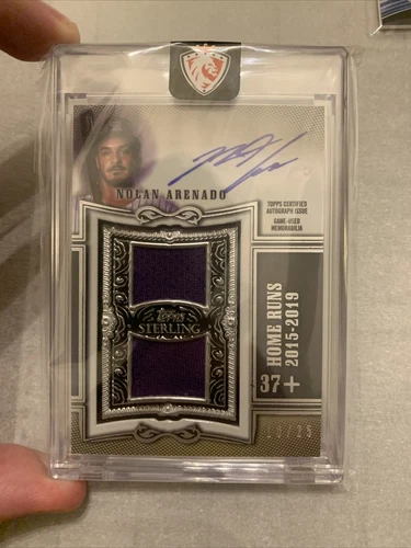 2020 Topps Sterling Nolan Arenado #SWAR-NA Dual Patch Auto /25 - MINT Rare