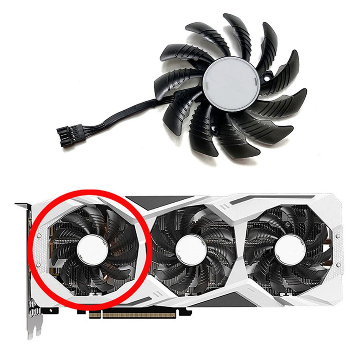 Graphics Card Fan Spare Accessory for GIGABYTE RTX2060 2060S 2070