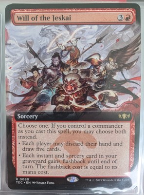 MTG | Will of the Jeskai | NM | EN | TDC 0080 | Extended Art