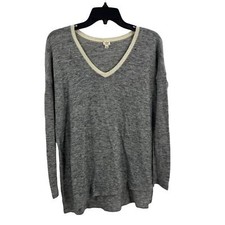 Wilfred Grey V Neck Oversized Sweater Size XS