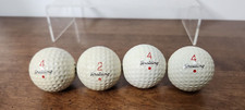 VINTAGE SPALDING RED DOT GOLF BALL SET OF FOUR - USED