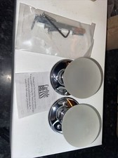 Pair new DELAMAIN cut crystal door knob