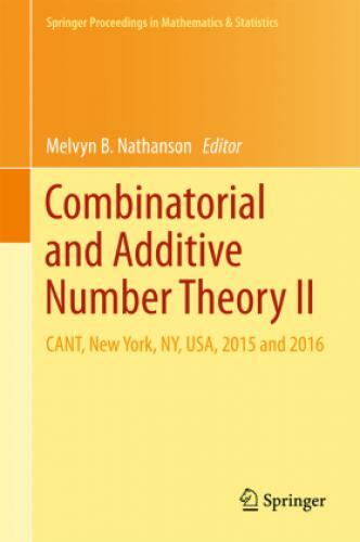Thumbnail - Combinatorial And Additive Number Theory Ii Cant, York, Ny, Usa, 2015