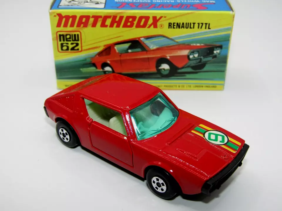 Matchbox Superfast Nº 62 Renault 17TL Muy Raro Cuerpo Rojo Sangre En Caja Foto 4 de 4