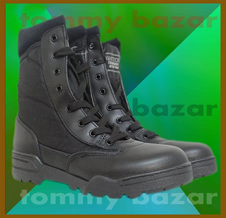 Stivali uomo Pelle anfibi Militari Vantech tipo Magnum escursionismo  vv - Immagine 4 di 4
