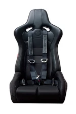 CIPHER AUTO 4-POINT 4PT Camlock Racing Harness PAIR BLACK V2 Dr/Pass SET NEW