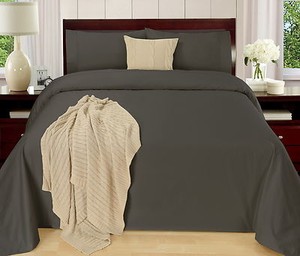 Easy Care 250TC Cotton Rich Plain Dyed Sheet Set