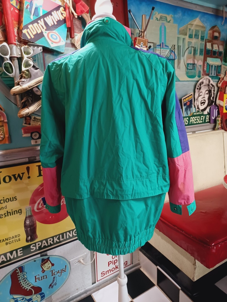 VTG 80s 90s London Fog Jacket Coat Raincoat Neon Color Block VTG 80s 90s London Fog Jacket Coat Raincoat Neon Color Block