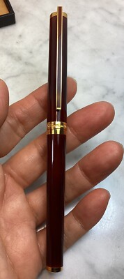 Vintage ST.DUPONT 18K 750 Nib Lacque De Chine Red Fountain Pen | eBay