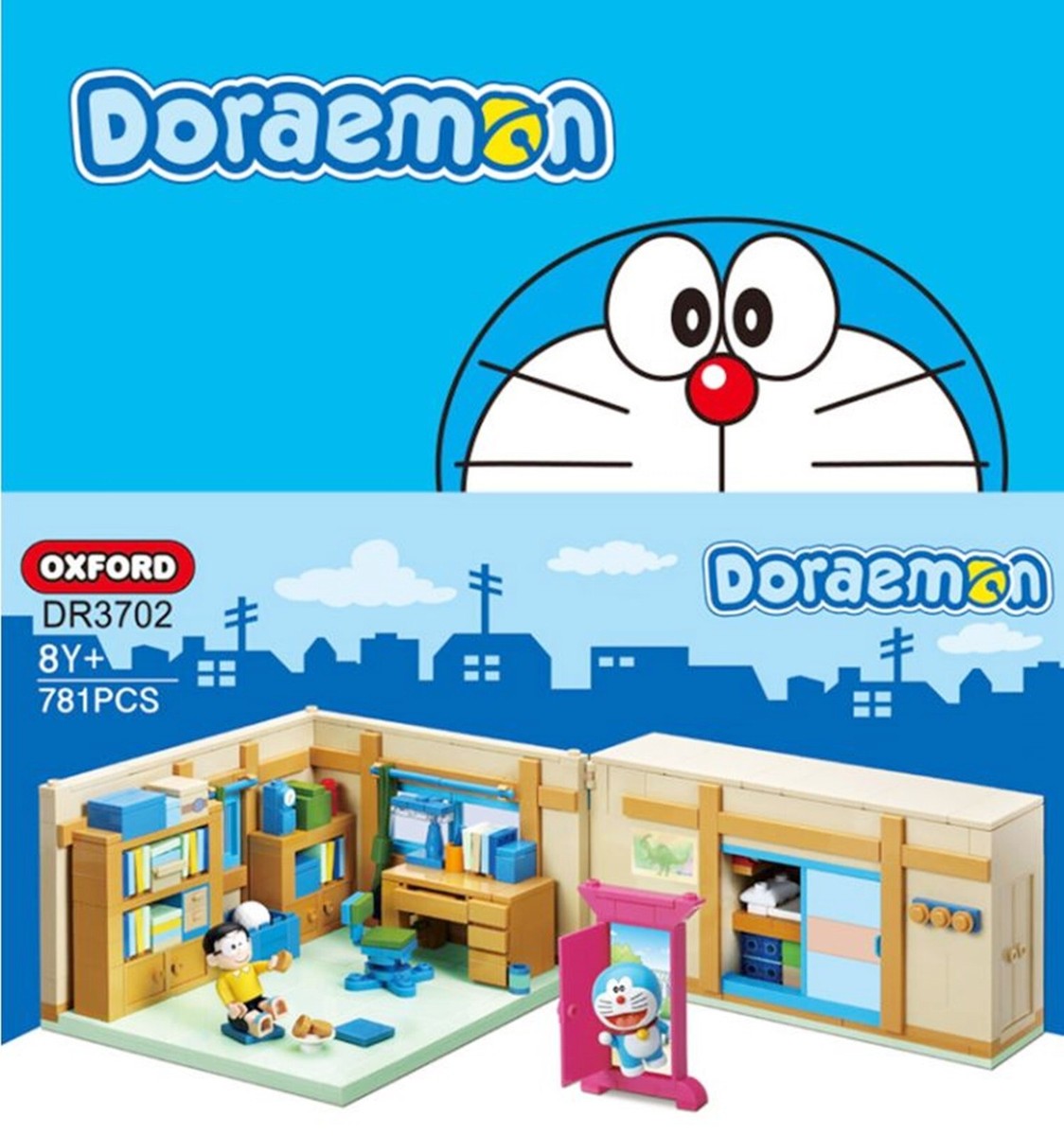 Oxford 2023 Doraemon Nobi Nobita ROOM Brick Block Assembly