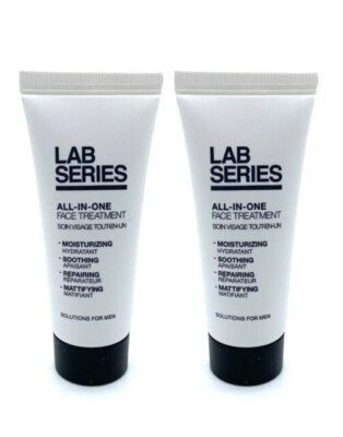 2 X Lab Series  All in one Face Treatment 0.68oz / 20 ML each  Travel Size New