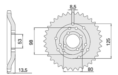 Cyclingcolors Kettenritzel Für Derbi Senda - 13 Zähne, 420er Kette, Passt Auch Für Moped & Roller