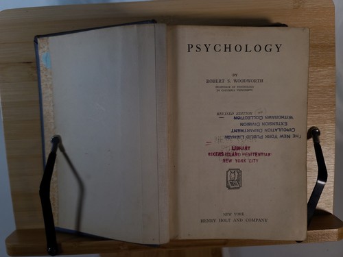 1930 Psychology, A Study Mental Life Robert S. Woodworth - Rikers Penitentiary - Picture 4 of 8