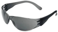 CREWS Checklite Safety Glasses,GRAY Lens, Scratch&UV-Resistant-TWO PAIRS