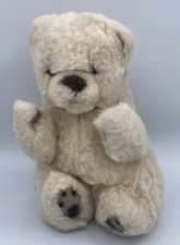 Vtg Russ Berrie Yomiko Collection Bear 12" Plush Stuffed Leather Paws