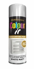 1/3/4/6x All Purpose Spray Paint White Matt for Wood Plastic Ceramic Metal 400ml