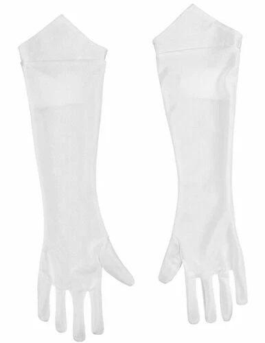 Guanti bianchi per carnevale e teatro, tema principesse