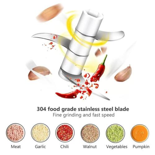 250ml Electric Garlic Chopper - Sturdy Meat Grinder & Durable Masher Tool - Picture 9 of 25