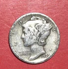 1920 US Mercury SILVER Dime "Philadelphia" Mint! FINE! Old US Coin!