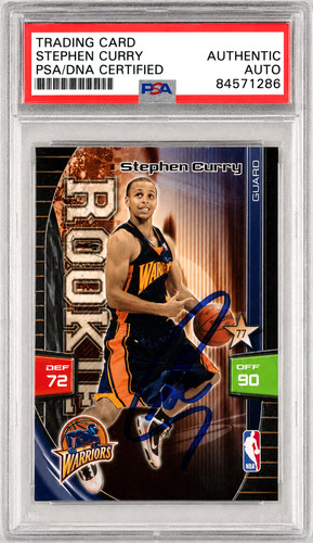 🔥 Stephen Curry 2009-10 Panini Adrenalyn XL Rookie Card PSA/DNA Signed Auto RC