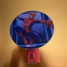 Spider-Man Plug-In LED Night Light, Red/Blue, Kids Bedroom, Switch, ETL