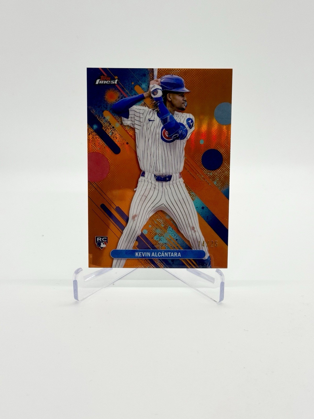 2025 Topps Baseball Finest Kevin Alcantara #33 ORANGE Refractor SSP /25 - CUBS