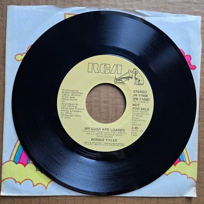 BONNIE TYLER My Guns Are Loaded DJ PROMO 45 7'' POP ROCK Record Vinyl Records