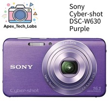 Sony Cyber shot DSC-W630 Digital Camera 16.1MP 5x Optical Zoom Purple Auto Focus