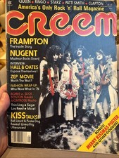 Creem Magazine January 1977 Vintage KISS, Nugent, Frampton,