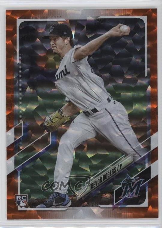 2021 Topps Orange 280/299 Trevor Rogers #563 Rookie RC 12wz