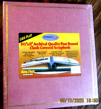 ARCHIVAL SCRAPBOOK--POST BOUND/CLOTH COVERED--8 1/2" X 11"--CENTURY CRAFT--NIP